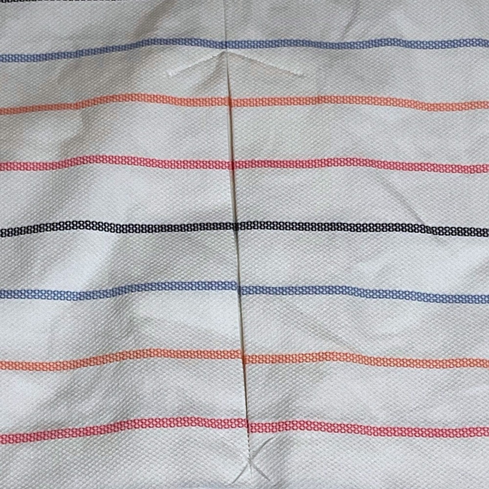 TALBOTS rainbow stripe cotton white Biscay sheath dress pastel NWT 8 preppy pink - Picture 8 of 10